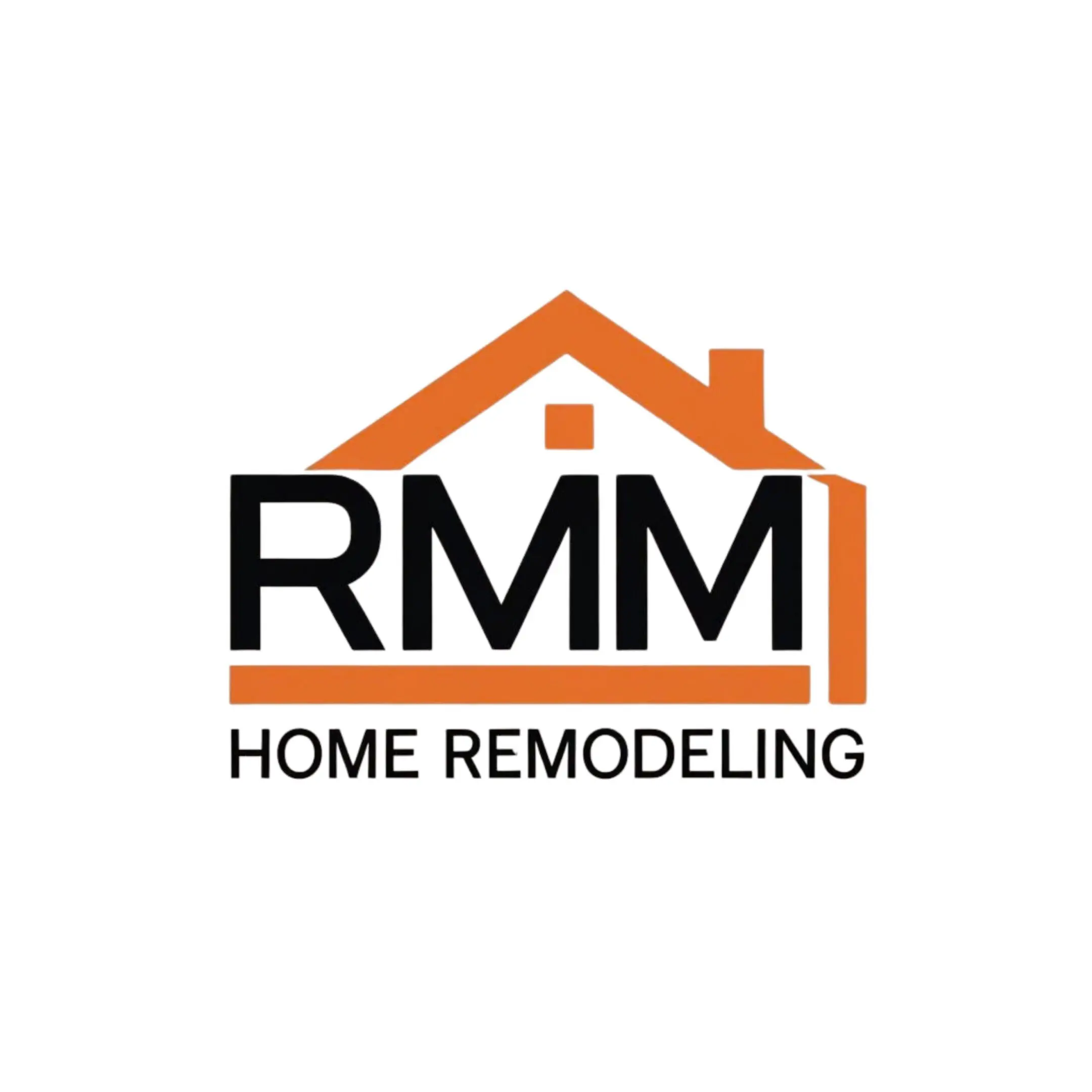 Logo featuring a house outline with 'RMM Home Remodeling' text.