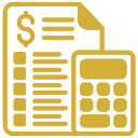 Invoice and calculator icon